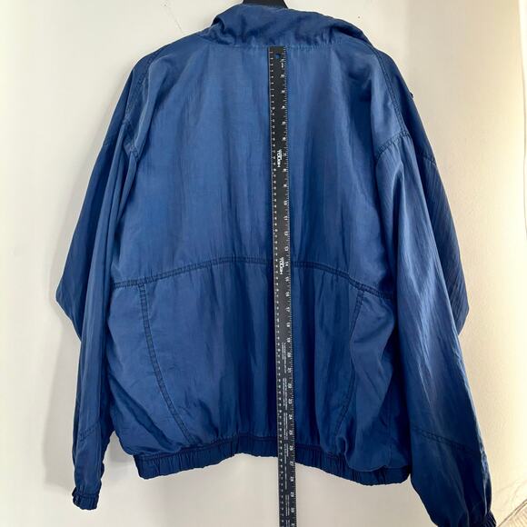 Vintage Franklin Sports Full Zip Windbreaker Navy Blue Size Large - Picture 2 of 7